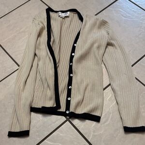 Cardigan and shell